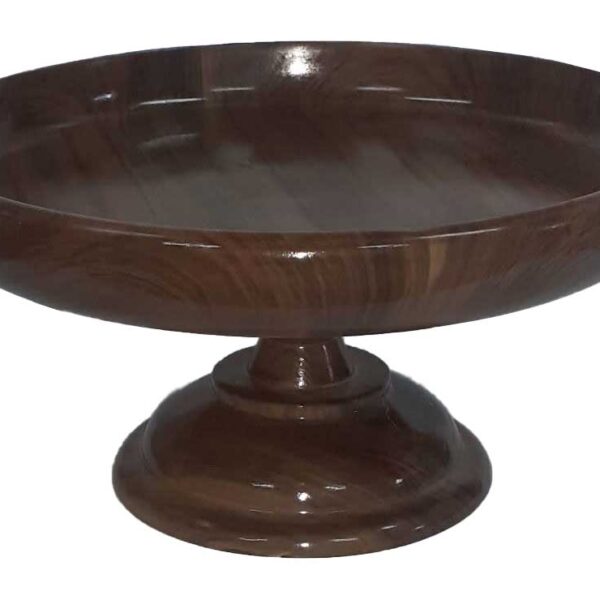 Walnut wood Fruit bowl with base