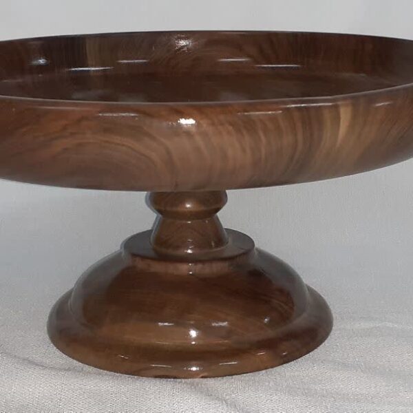 Walnut wood Fruit bowl with base